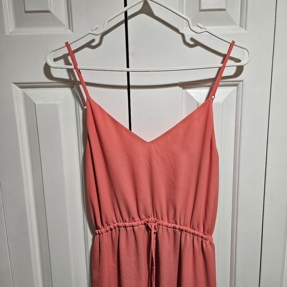 ARITZIA Babaton Casimir Dress Sleeveless V-Neck Coral Pink Size XS - Picture 3 of 10